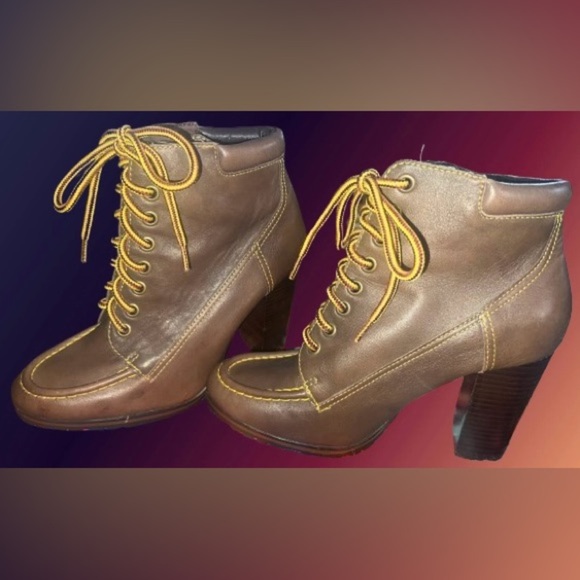 Colin Stuart leather ankle boots Wmns sz 8 - Picture 3 of 8